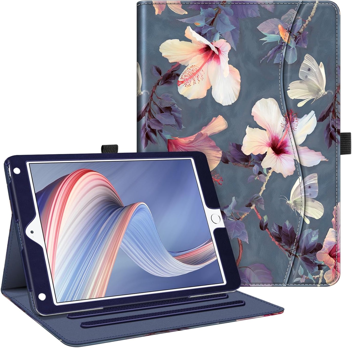 Fintie Case for Ipad 6Th / 5Th Generation (2018 2017 Model, 9.7 Inch), Ipad Air 2 / Air 1 (9.7 Inch) - [Corner Protection] Multi-Angle Viewing Stand Cover with Pocket, US Flag