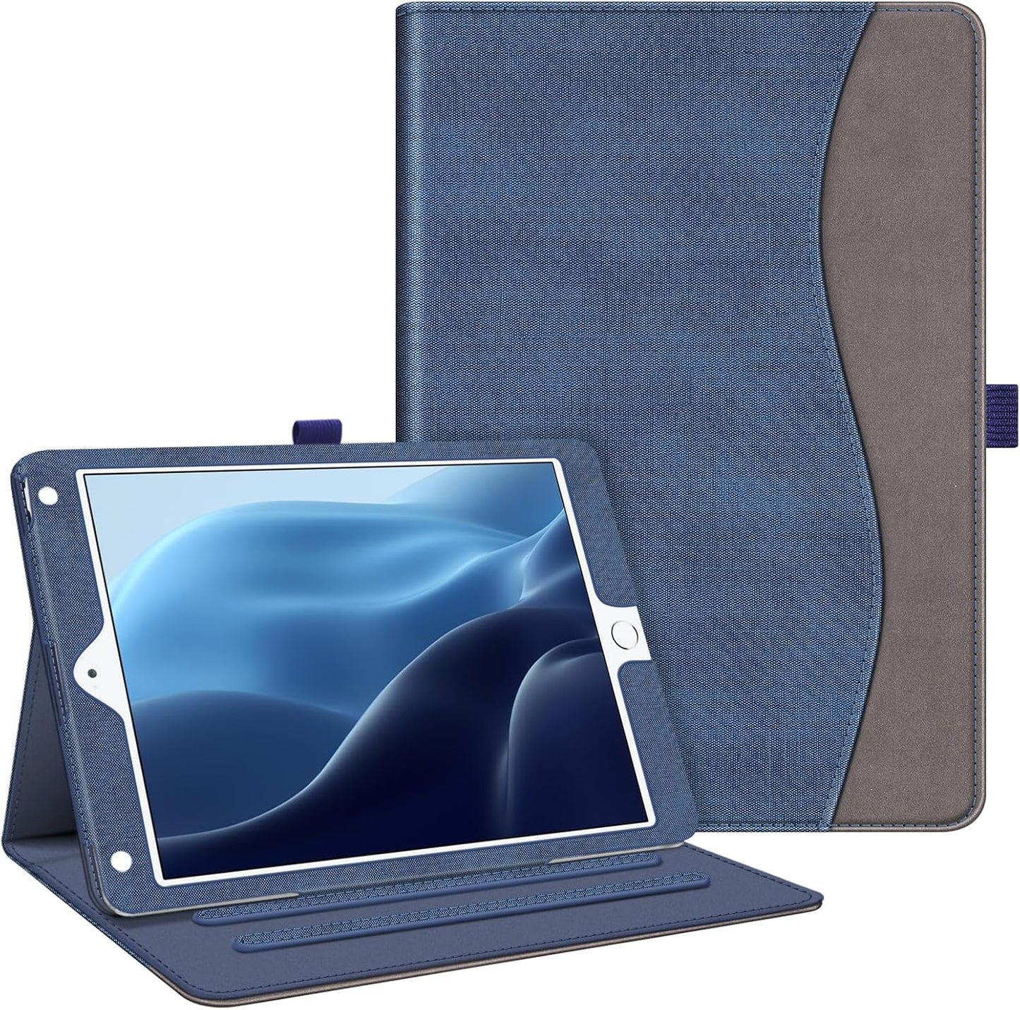 Fintie Case for Ipad 6Th / 5Th Generation (2018 2017 Model, 9.7 Inch), Ipad Air 2 / Air 1 (9.7 Inch) - [Corner Protection] Multi-Angle Viewing Stand Cover with Pocket, US Flag