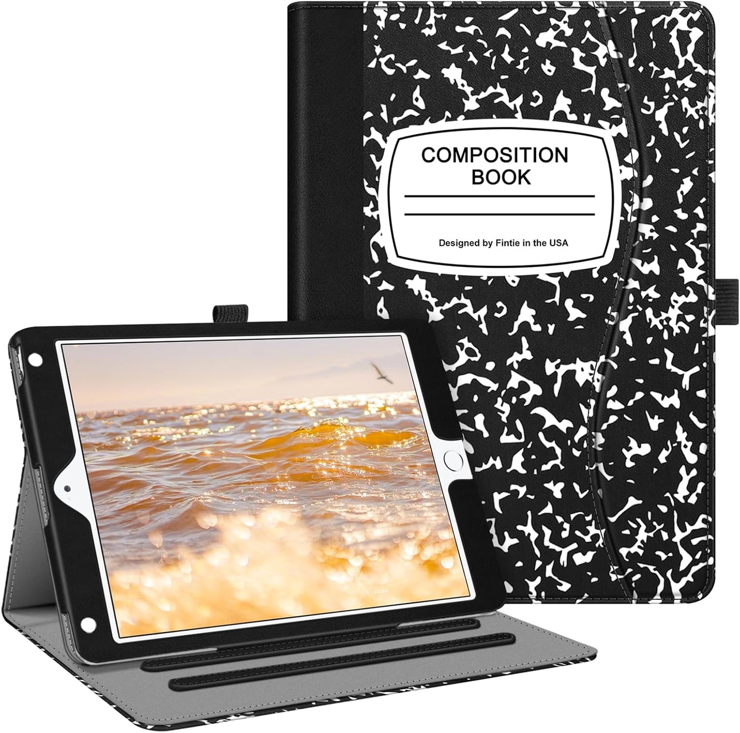 Fintie Case for Ipad 6Th / 5Th Generation (2018 2017 Model, 9.7 Inch), Ipad Air 2 / Air 1 (9.7 Inch) - [Corner Protection] Multi-Angle Viewing Stand Cover with Pocket, US Flag