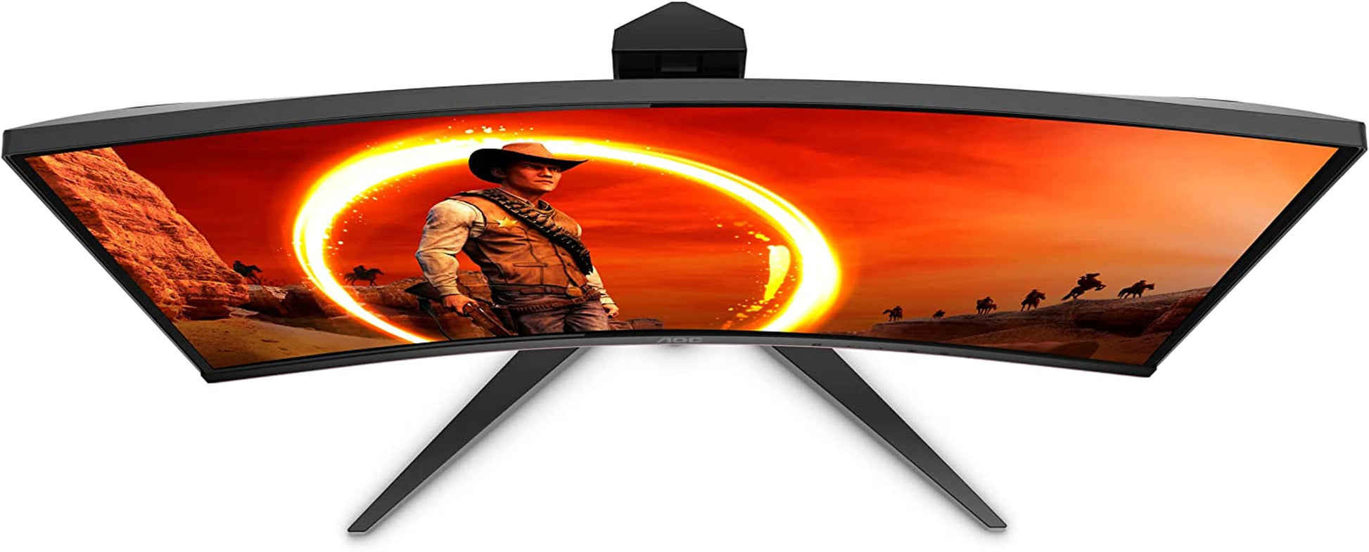 AOC C24G1 24" Curved Frameless Gaming Monitor, FHD 1080P, 1500R VA Panel, 1Ms 144Hz, Freesync, Height Adjustable, VESA, 3-Year Zero Dead Pixels Black