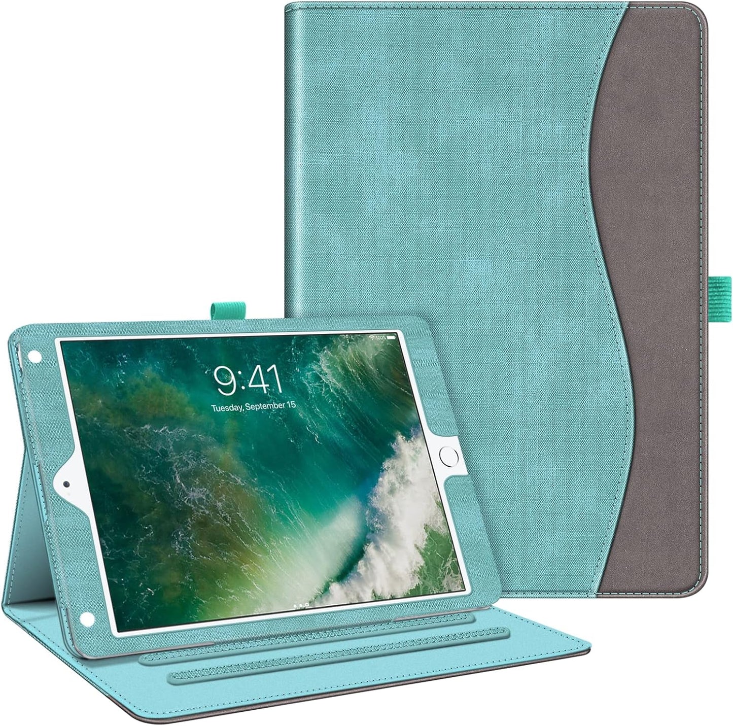 Fintie Case for Ipad 6Th / 5Th Generation (2018 2017 Model, 9.7 Inch), Ipad Air 2 / Air 1 (9.7 Inch) - [Corner Protection] Multi-Angle Viewing Stand Cover with Pocket, US Flag