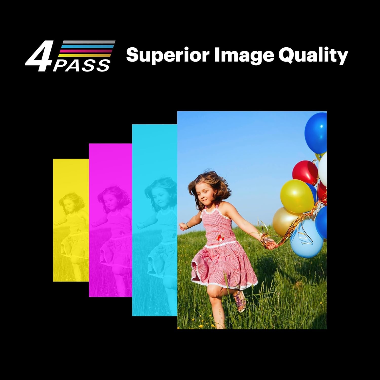 KODAK Mini 3 Retro 4PASS Portable Photo Printer (3X3 Inches) + 8 Sheets, Black
