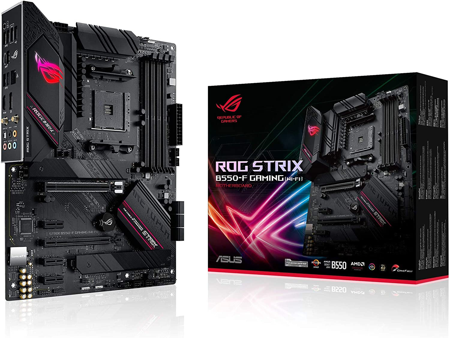 ASUS ROG Strix B550-F Gaming (Wifi 6) AMD AM4 Zen 3 Ryzen 5000 & 3Rd Gen Ryzen ATX Gaming Motherboard
