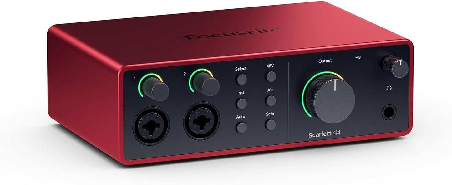 Focusrite Scarlett Solo Studio 3Rd Gen USB Audio Interface Bundle for the Guitarist, Vocalist or Producer with Condenser Microphone and Headphones for Recording, Songwriting, Streaming and Podcasting